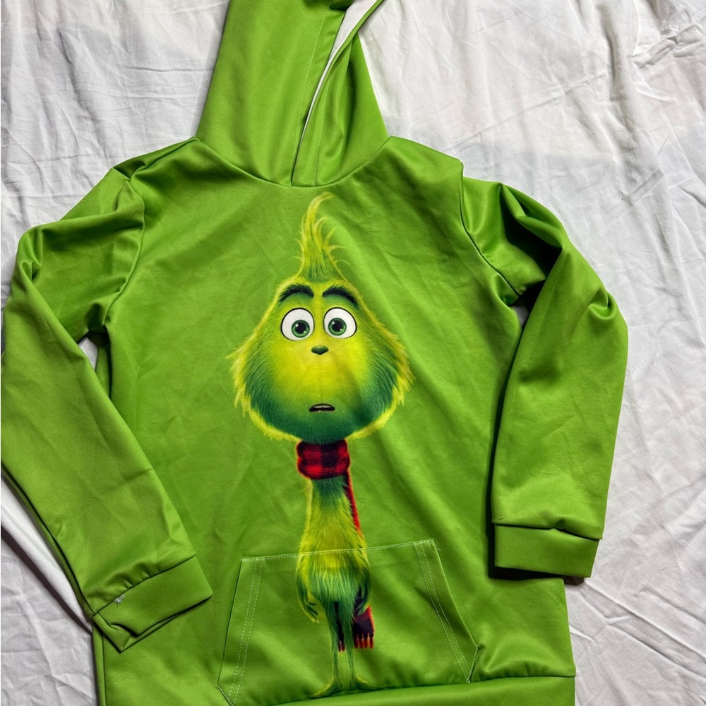 Kids Green Grinch Hoodie